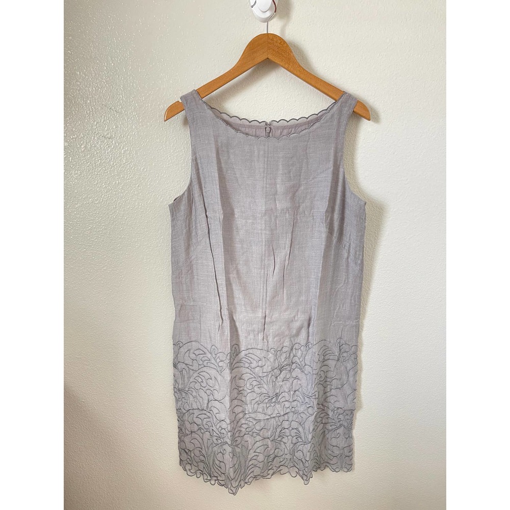 Ann Taylor Loft Dress Sleeveless Embroidered